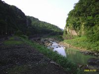 Meer rivier in Pingxi valei